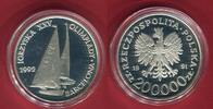 Polen Poland Polska 200000 Zloty Silbermünze XXV. Olympiade Barcelona - Segeln -