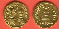 Byzanz Solidus Gold Heraclius und sein Sohn Constantinus -