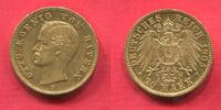 Bayern, Bavaria Kingdom, German Empire 20 Mark Gold König Otto -