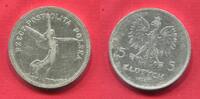 Polen Poland 5 Zloty Zlotych Nike ohne Mzz. No Mintmark -