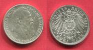 Bayern, Bavaria Germany 2 Mark Silber Bayern 2 Mark 1911 Prinzregent Luitpold, 90. Geburtstag -