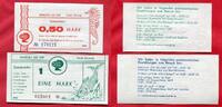 Reisebüro der DDR Talons Coupons 0,50 und 1 Mark Speisentalon Hotels Zinnowitz -