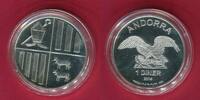 Andorra 1 Diner Silber Eagle - Adler 1 Unze Silber -