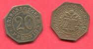 F&uuml;rtstentum Schwarzburg Sondershausen 20 Pfennig Staatliches Notgeld o.J... 20,00 EUR  + 9,00 EUR frais d'envoi