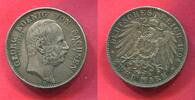 Sachsen 2 Mark Silber 1904 Auf den Tod von K&ouml;nig Georg vz - prfr. dunkle... 90,00 EUR  + 9,00 EUR frais d'envoi