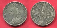 England Großbritannien UK 4 Shilling Silber Victoria Jubilee type -
