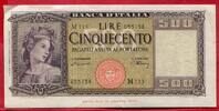 Italien Italy 500 Lire Geldschein Banknote Lire Cinquecento -