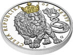 2 Dollars CZECH LION Gilded 1 Oz Silver Coin 1$ Niue 2026 FB