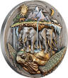 5 Dollars AKUPARA The World 2 Oz Silver Coin 5$ Niue 2026 Antique Finish