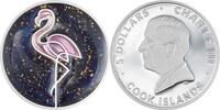 Cook Islands 5 Dollars FLAMINGO Line Art 1 Oz Silver Coin 5$ Cook Islands 2026 -