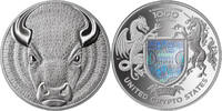 United Crypto States 1000 Satoshi BULL Binary World 1 Oz Silver Coin 1000 Satoshi United Crypto States 2026 -