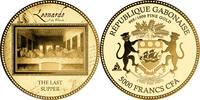Gabon 5000 Francs LAST SUPPER Da Vinci 1/200 Oz Gold Coin 5000 Francs Gabon -