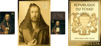 Chad 3000 Francs ALBRECHT DÜRER Genius Lives Forever 1/1000 Oz Gold Coin 3000 Francs Chad 2026 -