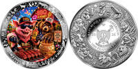 Cameroon 1000 Francs HOG WILD HONEY BBQ AI-NIMALS Chaos at the Farm 1 Oz Silver Coin 1000 Francs Cameroon 2026 -