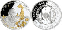 Djibouti 200 Francs CLAUDE MONET 3 Oz Silver Coin 200 Francs Djibouti -
