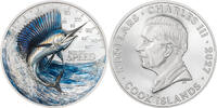 Cook Islands 5 Dollars SAILFISH Born for Speed 1 Oz Silver Coin 5$ Cook Islands 2027 -