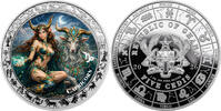 Ghana 5 Cedis CAPRICORN Goddesses Zodiac 1 Oz Silver Coin 5 Cedis Ghana 2026 -