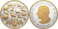 Canada 50 Dollars ANIMALS OF CANADA Heraldic Landscape 5 Oz Silver Coin 50$ Canada 2026 -
