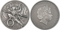 Cook Islands 10 Dollars NEZHA AND HIS NINE WEAPONS Mythology 2 Oz Silver Coin 10$ Cook Islands 2021 -