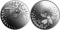 Liberia 25 Dollars BEE Entoma 2 Oz Silver Coin 25$ Liberia 2023 -