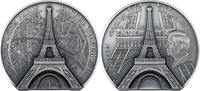 Cook Islands 25 Dollars EIFFEL TOWER Historical Monuments 5 Oz Silver Coin 25$ Cook Islands 2024 -