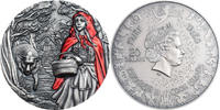 Cook Islands 20 Dollars LITTLE RED RIDING HOOD Fairy Tales Fables 3 Oz Silver Coin 20$ Cook Islands 2019 -