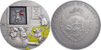 Palau 20 Dollars WHEN THE CAT IS AWAY THE MICE WILL PLAY Proverbs 2 Oz Silver Coin 10$ Palau 2020 -