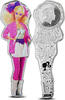 Solomon Islands 2 Dollars BARBIE AND THE ROCKERS 1 Oz Silver Coin 2$ Solomon Islands 2024 -