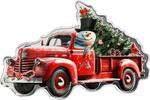 Solomon Islands 2 Dollars SNOWMAN LITTLE RED TRUCK 1 Oz Silver Coin 2$ Solomon Islands 2024 -