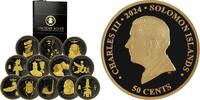 Solomon Islands 50 Cents ANCIENT EGYPT Set 12 Coins 50 Cents Solomon Islands 2024 -