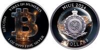 Niue 2 Dollars ICE GALAXY Bitcoin 1 Oz Silver Coin 2$ Niue 2024 -