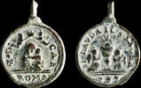 RELIGIOUS MEDALS Religious medal, V. Carmen / S. Sacrament, XVI-XVII centuries - 21x16 mm. -