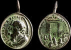 RELIGIOUS MEDALS Religious medal Roman Jubilee 1700, 30x20mm. -