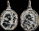 RELIGIOUS MEDALS Religious Medal XVI-XVII centuries, S. Antonio / S. Francisco - 22x14 mm -