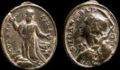 RELIGIOUS MEDALS Religious medal XVIII century (1728) - 19x16 mm. -