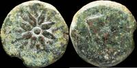 IBERIAN PUNIC REPUBLICAN Spain - Malaca (Malaga) Ae Sextant - 14 mm / 2.97 gr. -