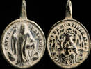 RELIGIOUS MEDALS Medal XVI-XVIII centuries, V. Monserrat / St. Benedictine - 25x16 mm. -