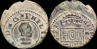 SPANISH MONARCHY  1662, 16 Maravedis Philips IV, Sevilla Mint - 25 mm / 3.85 gr. TTB