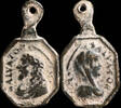 RELIGIOUS MEDALS Medal XVI-XVIII centuries, Cristo Salvatoris / Mater Salvatoris - 22x13 mm. -