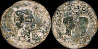 IBERIAN PUNIC REPUBLICAN Ancient - Acci, Guadix (Granada) - Resello - Ae Dupondius, 33 mm / 20,35 gr -