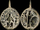 RELIGIOUS MEDALS Religious medal XVI-XVII centuries, S. Benito / V. Monserrat, Siglos - 30x21 mm. -