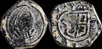 SPANISH MONARCHY  1661, 8 Maravedis Hammered Philip IV, Sevilla Mint - 16 mm / 1,55 gr. TTB