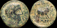 IBERIAN PUNIC REPUBLICAN Ancient Hispania - Castulo - (Jaén) Ae Quadrans - 19 mm / 4.71 gr. -