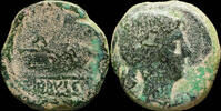 IBERIAN PUNIC REPUBLICAN Ancient Hispania - Obulco, Porcuna (Jaen) Ae As - 26 mm / 16.47 gr. -