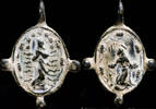 RELIGIOUS MEDALS Religious Medal XVI-XVII centuries, S.Francisco Asis/Inmaculada - 24x18 mm . -