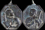 RELIGIOUS MEDALS Religious medal XVI-XVII centuries, San Ignacio / San Francisco Javier - 30x37 m -