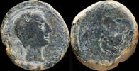 IBERIAN PUNIC REPUBLICAN Ancient Hispania - Castulo, Cazlona (Jaen), Ae As - 28 mm / 20.11 gr. -