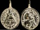 RELIGIOUS MEDALS Medal XVI-XVII centuries, V. Guadalupe / S. Jerome - 32 x 21 mm. -