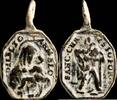 RELIGIOUS MEDALS Medal XVI-XVIII centuries, San Cristobal / V. Carmen - 27x16 mm. -