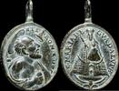 RELIGIOUS MEDALS Religious medal XVI-XVII centuries, S. Jerome / V. Guadalupe - 32x21 mm. -